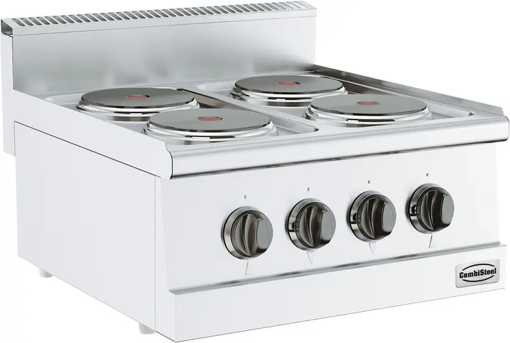 CombiSteel Base 600 Electric Range 4 Plates Boiling Hob
