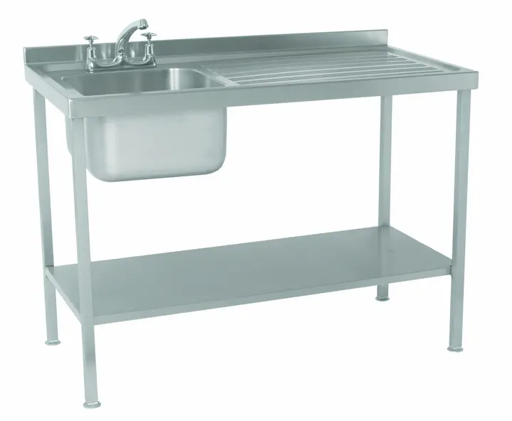 Parry SINK1270R - Stainless Steel Assembled Sink With Single Bowl And Single Drainer Right