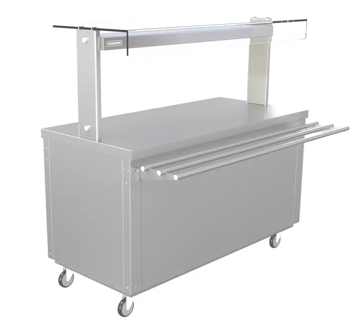 Parry FS-A4 - Flexi Serve Ambient Cupboard with Plain Top and Heated Gantry and Sneez Guard Glass