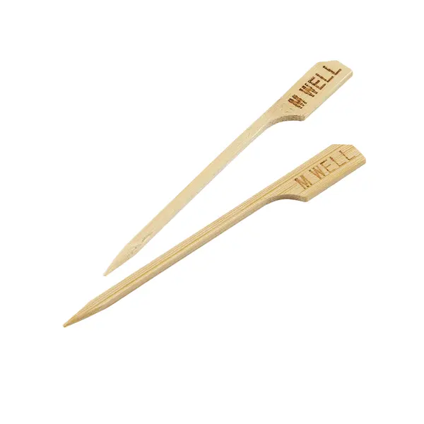 Bamboo Steak Markers 9cm/ 3.5" Medium Well (100pcs)