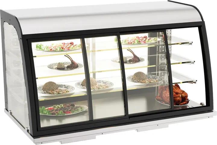 DROP-IN HEATED DISPLAY 155L SLIDING DOORS