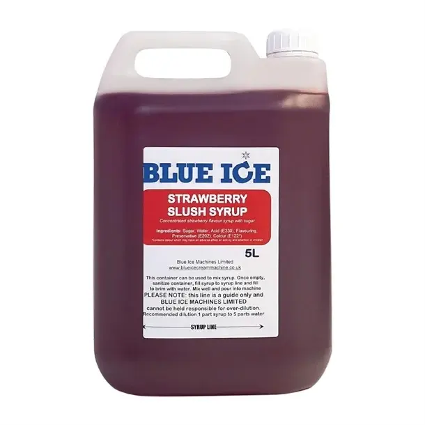 Blue Ice Strawberry Flavour Slush Mix- 100% Glycerol Free