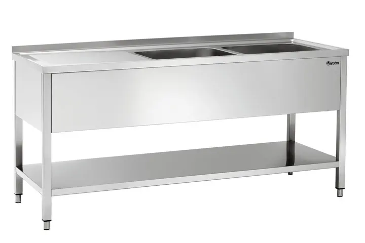 Bartscher Sink centre, 700, W1800, 2 basins R