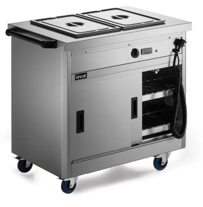 P6B2 - Lincat Panther 670 Series Free-standing Hot Cupboard - Bain Marie Top