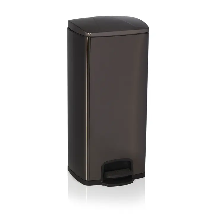 Was Germany Pedal Bin 30 Ltr Black Chrome Nickel Steel