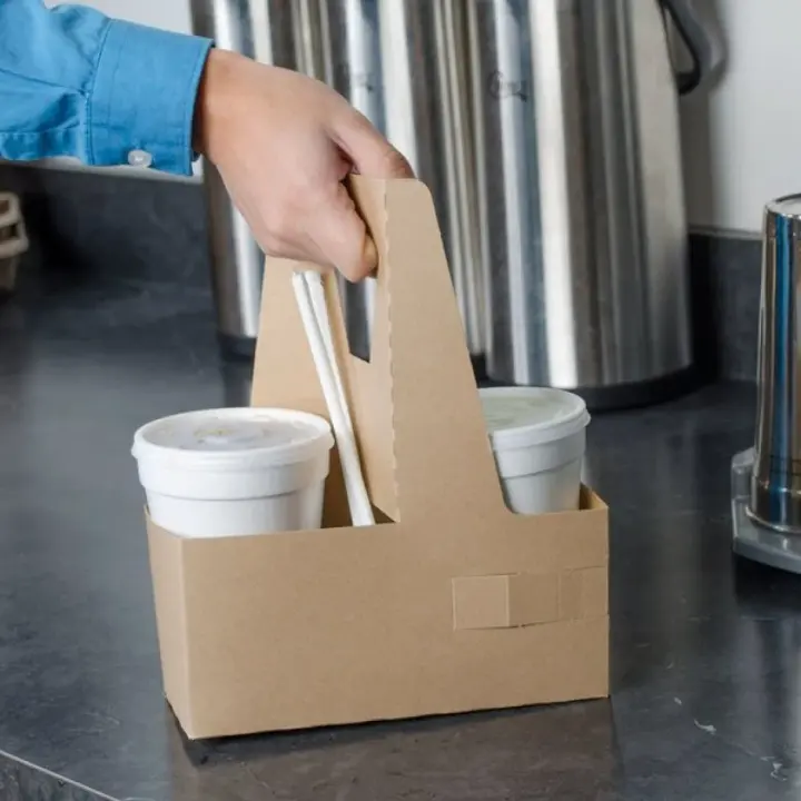 Kraft 2 Cup Carrier With Handle X 200