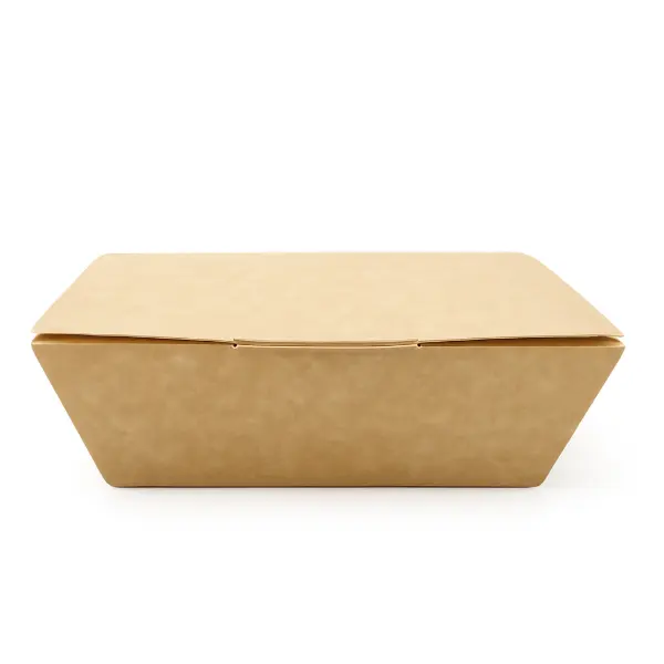 Medium Kraft nested takeaway box - 144x95x60mm (6 x 50's)