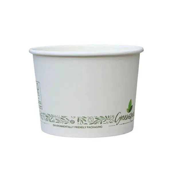 16oz White Greenspirit Compostable Soup Containers (CS2) (20x25)