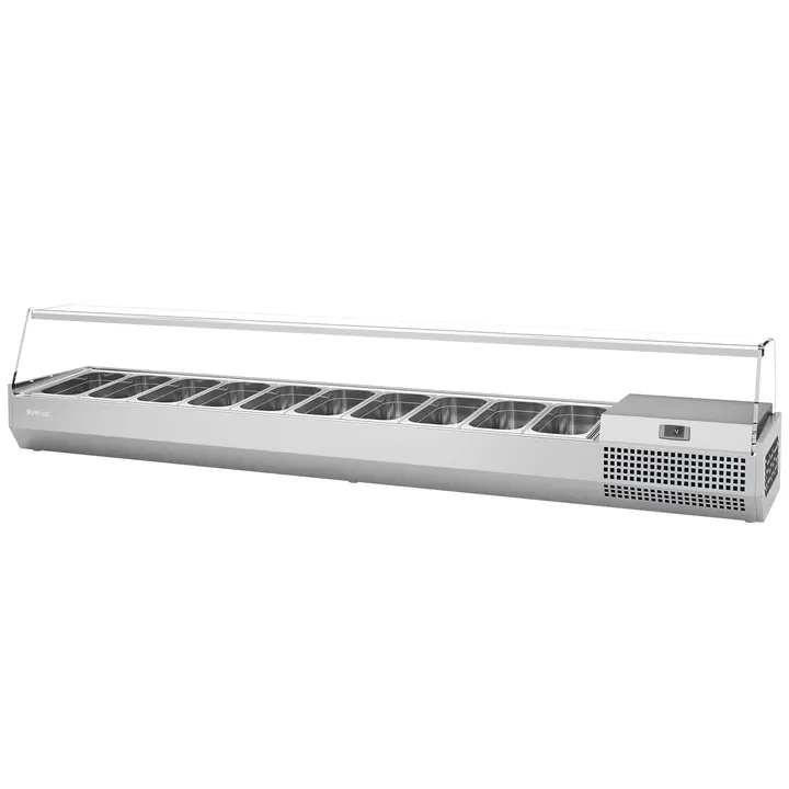 Infrico VIP23001/4C Display Cases – Refrigerated Pizza & Sandwiches Cases 1/4 Trays