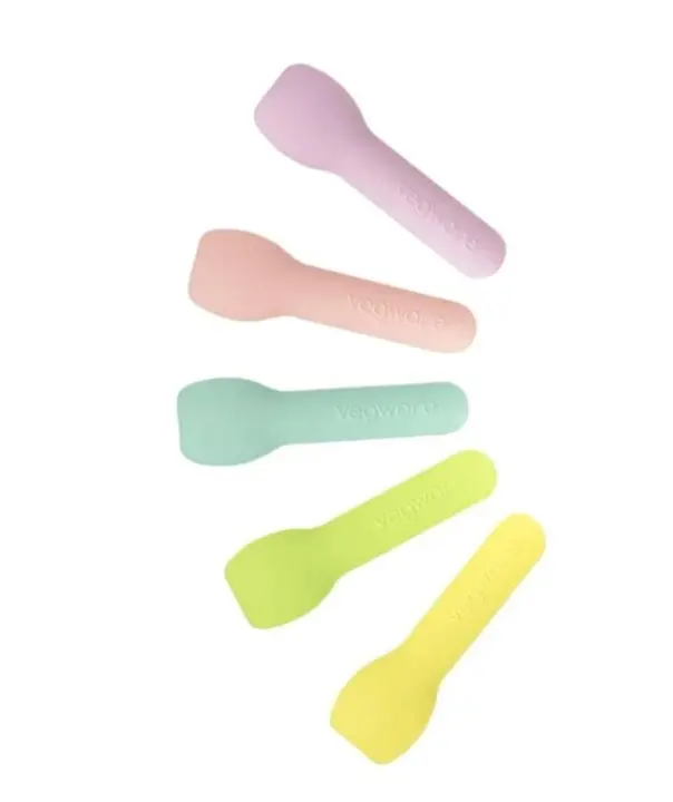 Vegware Compostable Paper Ice-Cream Spoon Tutti Frutti 90mm (2000 Pack)