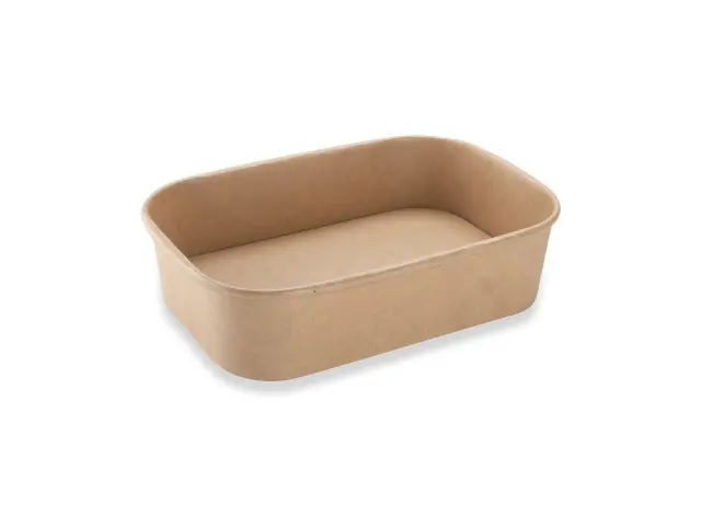 500ml Kraft Rectangular Bowls (300)