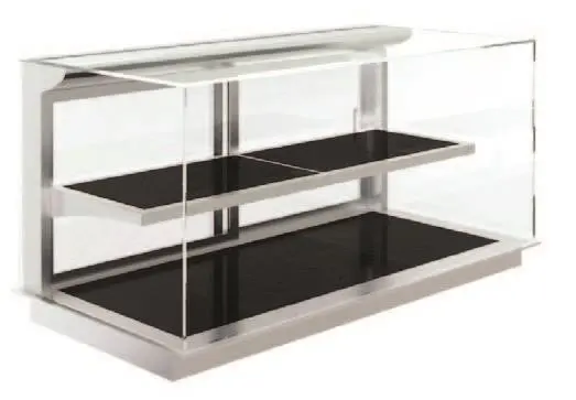 Emainox Elegance 8046729A 4 x 1/1gn Grab & Go Drop In Ceran 2 Tier Heated Display