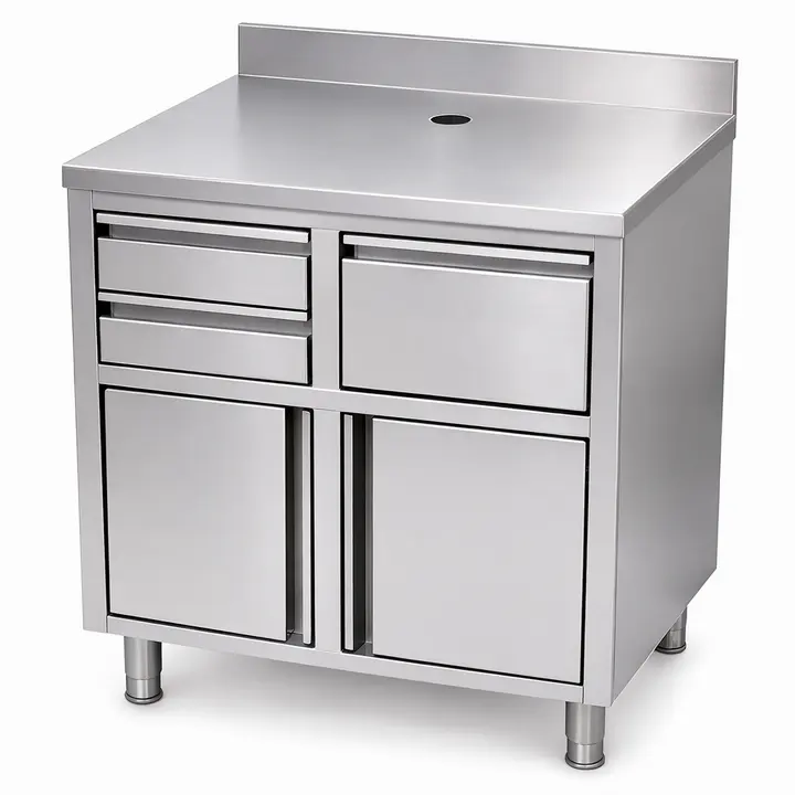 Combisteel Stainless Steel Coffee Worktable - 1000 mm Wide