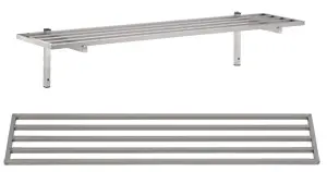 Combisteel Stainless Steel Tube Shelf with Brackets - 1400 mm