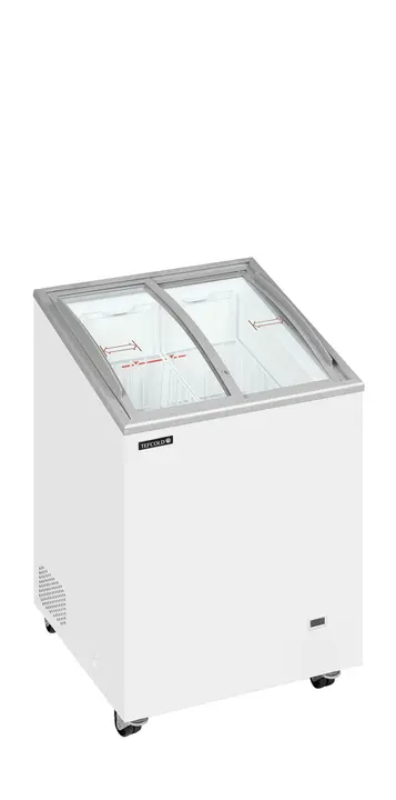 Tefcold IC102SCEB Sliding Curved Glass Lid Chest Freezer