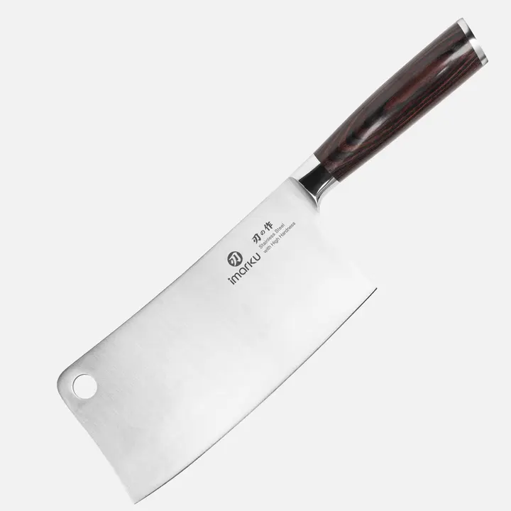 Professional Kitchen Knife | Chef Santoku Bread Fillet Paring Nakiri Gyuto Cleaver - Cleaver