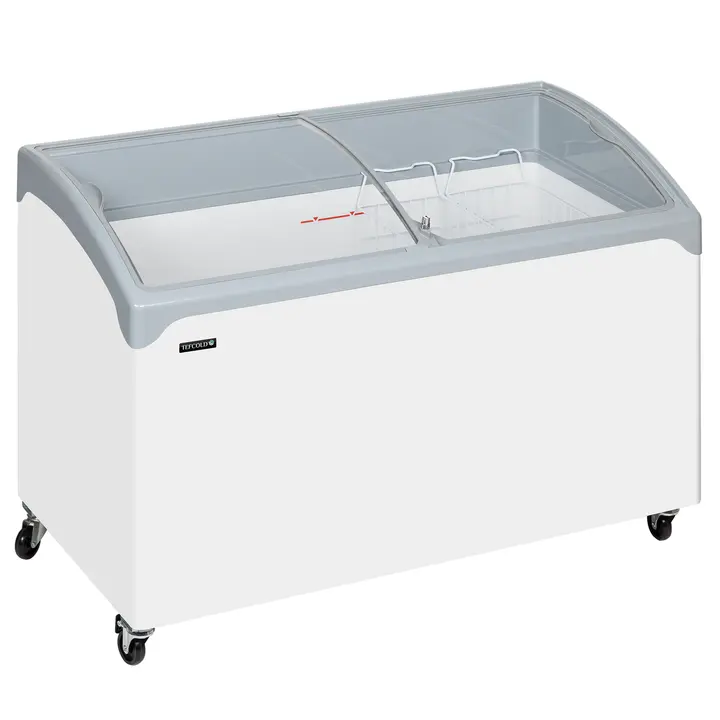 Tefcold NIC400SCEBP White Curved Lid