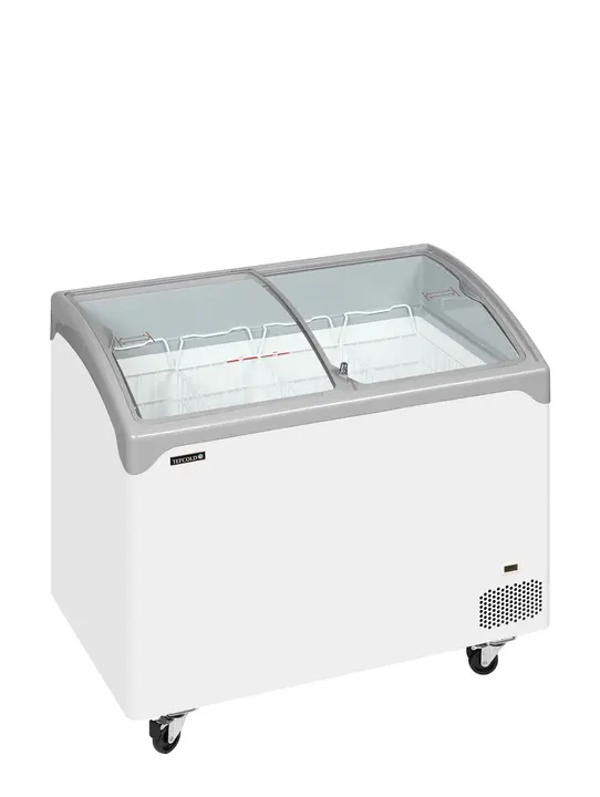 Tefcold NIC300SCEBP White Curved Lid