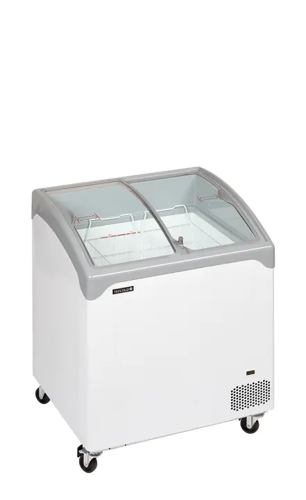 Tefcold NIC201SCEBB White Curved Lid