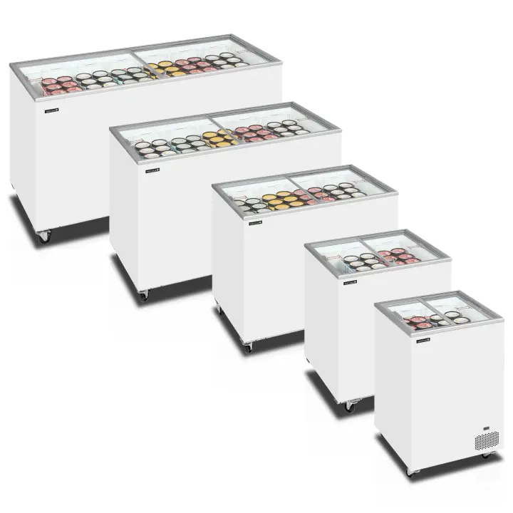 Tefcold IC401SC White Flat lid