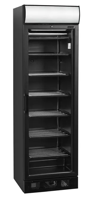 Tefcold UFSC371GCP Black Glass Door Freezer