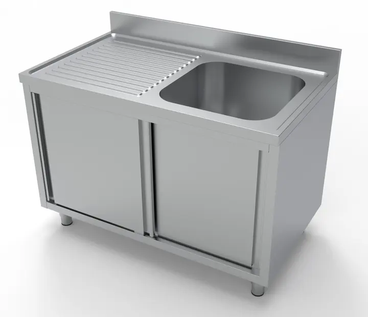 CombiSteel 700 Sink Unit Sliding Doors 1 Right 1200