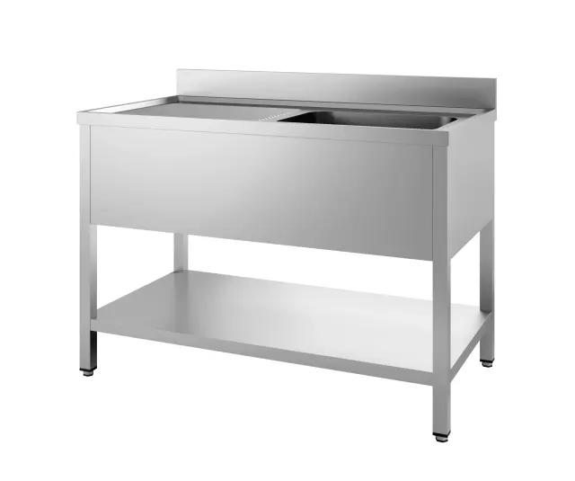 CombiSteel 600 Stainless Steel Sink Unit Flat Packed 2 Right 1200