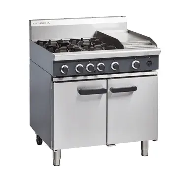 Cobra CR9C - 900mm Four Burner / Griddle Gas Range Static Oven LPG