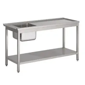 Passthrough Washer Entry Table 1500 Left Sink