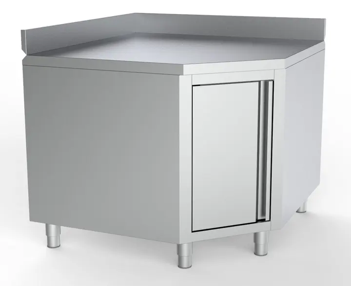 CombiSteel Worktable Corner With Door And Upstand 1000/1000 For 600Mm Tables