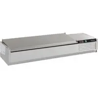 CombiSteel Refrigerated CounterTop Stainless Steel Lid 9 Bain-Marie Range